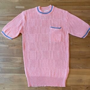 BLANCA Pink Short Sleeve Knit XS/S